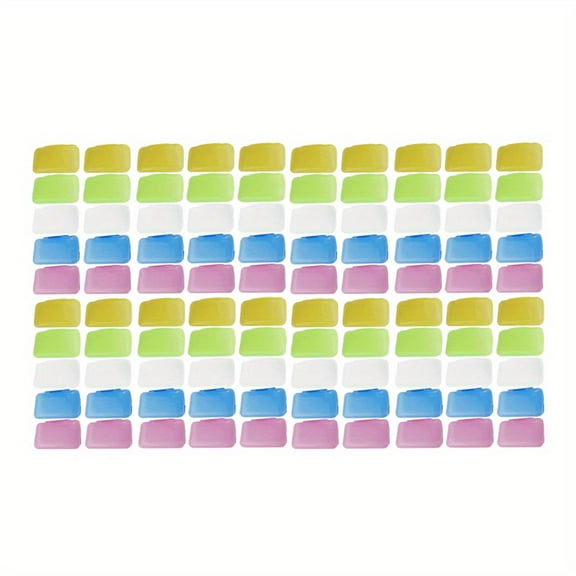 100pcs Portable Toothbrush Head Case Protector, Toothbrush Containers, for Home Bathroom and Outdoor Travel Camping