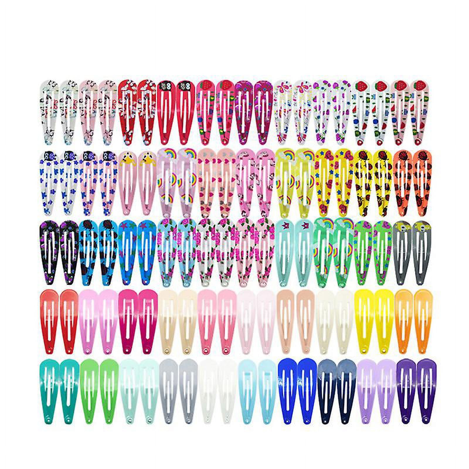 100pcs Printed Hair Clip