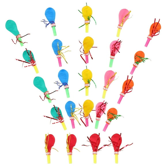 100pcs Punch balloon with Whistles for Kids Birthday Parties Fun Games Exciting Noisemakers Reusable Party Supplies for Entertainment