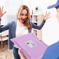 100pcs Purple Poly Mailers Shipping Bags (8*12in) - Self Sealing Waterproof Mailing Bags with Strong Adhesive, Durable Packaging Supplies for E-Commerce Small Busin