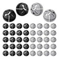thumbnail image 1 of 100pcs Push-in Cable Connectors, 3/8 Inch Push in Connector Button Push-in NM Cable Clamps for Romex 1/2 Inch Knockouts, 1 of 6