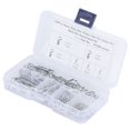 thumbnail image 1 of 100pcs R Cotter Pins Tractor Pin Clips Split Fastener Pins w/ Box Assortment Kit, 1 of 13