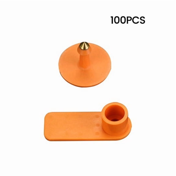 100pcs RFID Animal Ear Tag UHF Electronic Ear Tag 860-960mhz Animal Tracking for Pig Sheep Pig Goat Cattle RFID Tag A
