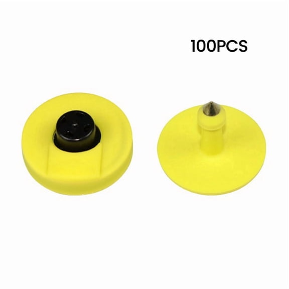 100pcs RFID Animal Ear Tag UHF Electronic Ear Tag 860-960mhz Animal Tracking for Pig Sheep Pig Goat Cattle RFID Tag B
