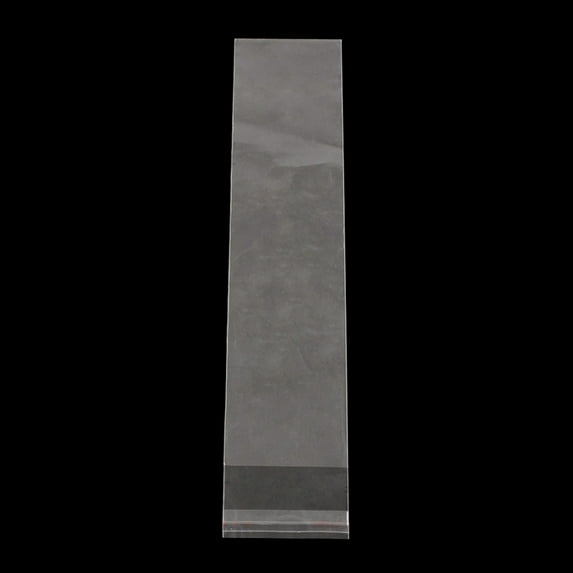 100pcs Rectangle OPP Cellophane Bags Clear 24x5cm Unilateral thickness: 0.035mm Inner measure: 21x5cm for DIY