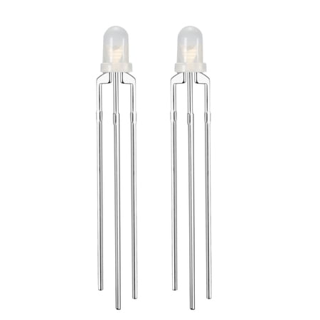 100pcs Red Yellow Green Misty Common Cathode Diode Electronic Emitting Light