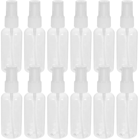 100pcs Refillable Spray Bottles: 60ml Clear Plastic Fine Mist Atomizer - Portable Travel Size Liquid Atomizer For Perfume Essential Oils