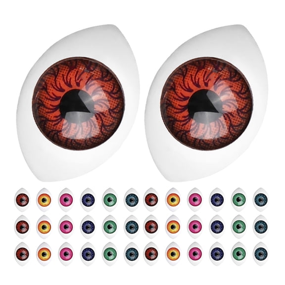 100pcs Resin Craft Eyes: Miniature Eyeballs - Toy Eyes For Plush Animals Model Kits Artisan Jewelry Projects - Dolls Supplies Halloween Props