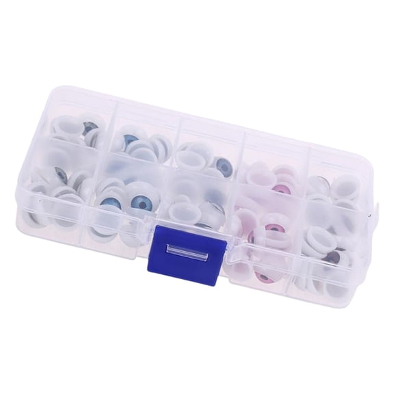 100pcs Resin Doll Eyes 12mm MultiColor Eyeballs For Customizing Doll Toy Educational Craft Project Dolls Repair Supply