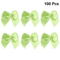 100pcs Ribbon Bows Flowers Handmade Hair Bows Accessories Materials