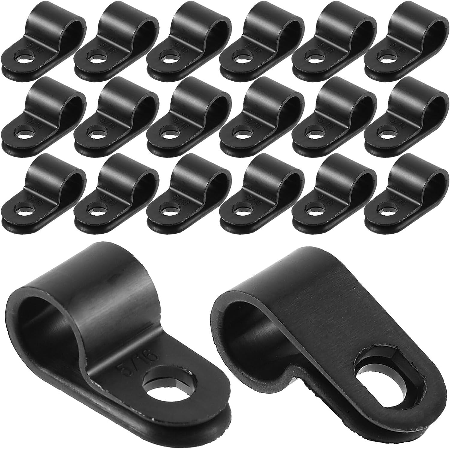 100pcs Rope Light Clips PStyle Mounting Cable Clips RType Plastic