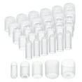 thumbnail image 1 of 100pcs Round Rubber End Caps 1/4" 3/8" 1/2" 3/4" 7/8" Clear Vinyl Cover Screw Thread Protectors, 1 of 5