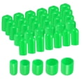 thumbnail image 1 of Unique Bargains 100Pcs Round Rubber End Caps 1/4" 3/8" 1/2" 5/8" 3/4" Green Vinyl Cover Screw Thread Protectors, 1 of 6