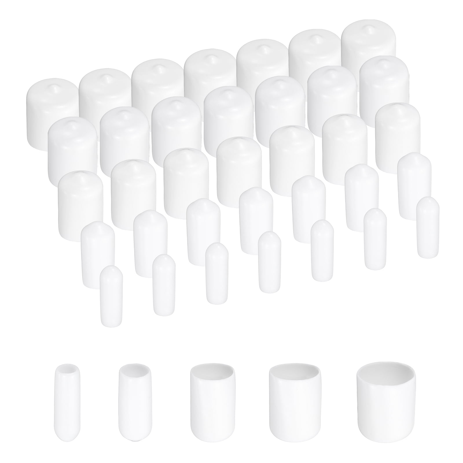 Ymapinc 580-Piece White Screw Hole Cover Stickers - 3 Sizes (12mm, 15mm, 21mm), PVC Self-Adhesive For Furniture