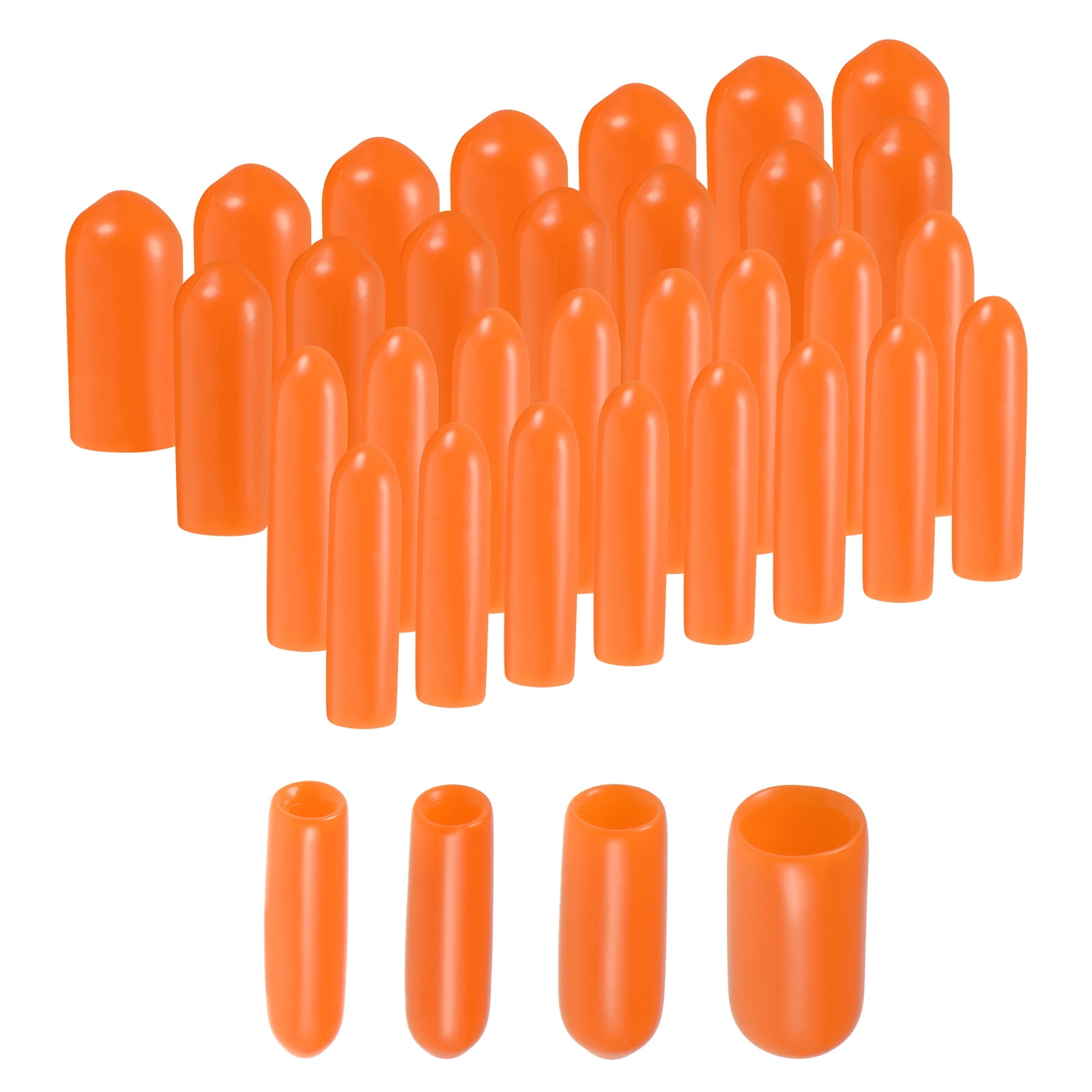 100pcs Round Rubber End Caps 3 32