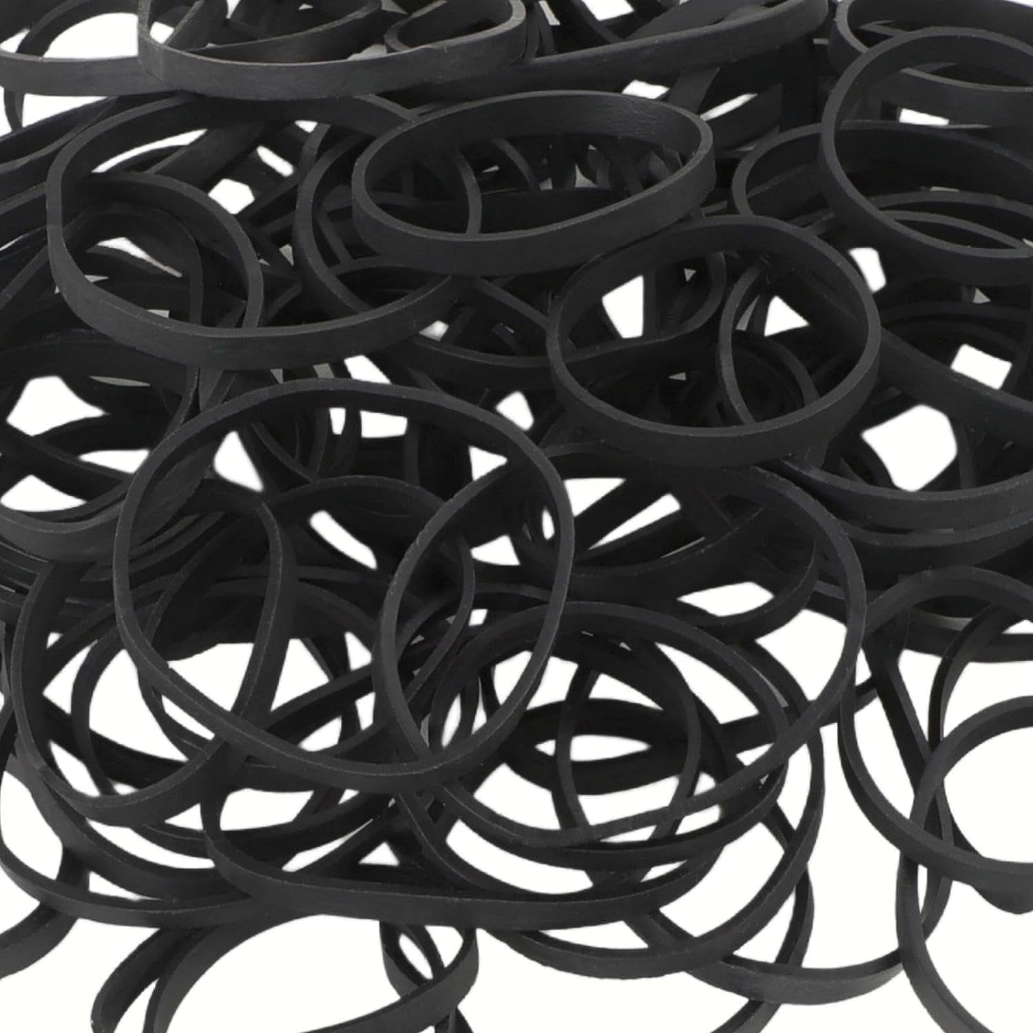 100pcs Rubber Bands Elastic Black Rubber Bands Wide Thick Rubber Bands  Outdoor Accessories 