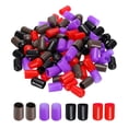 thumbnail image 1 of 100pcs Rubber End Caps 16mm ID Vinyl Round Tube Bolt Cap Cover Screw Thread Protector Black, Red, Brown, Purple, 1 of 5