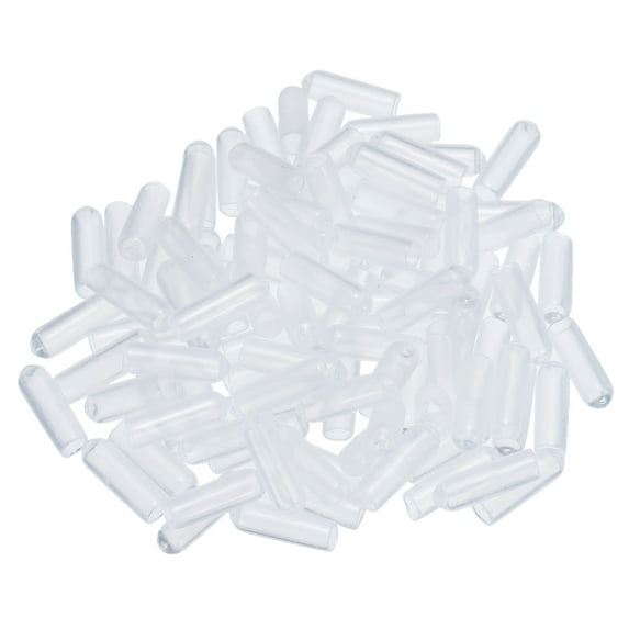 Uxcell Screw Thread Protectors Rubber End Cap Cover 4mm Clear