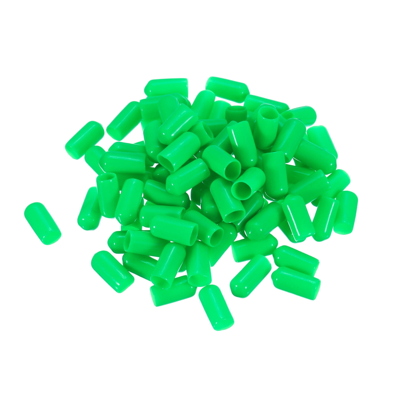 100pcs Rubber End Caps 7mm Vinyl PVC Round Bolt Cap Cover Screw Thread ...