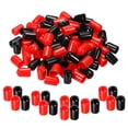 thumbnail image 1 of 100pcs Rubber End Caps Cover Assortment 1/2 inch Screw Thread Protector for Screw Bolt Black Red, 1 of 5
