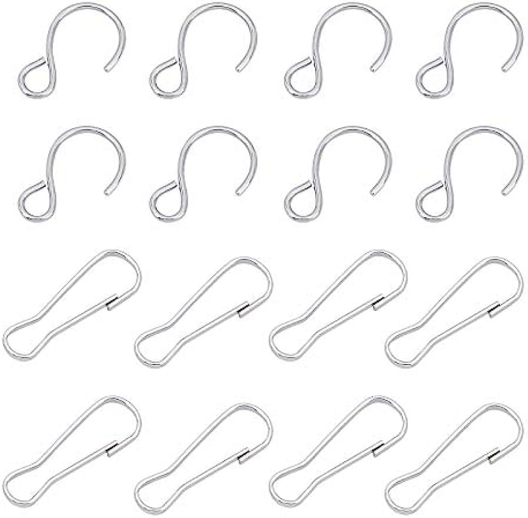 100pcs SHook Clasp Enhancer Clasp Connector Stainless Steel Hook