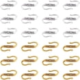 thumbnail image 1 of 100pcs S-Hook Clasps Tibetan Alloy Toggle Clasps S-Shaped Wire Hook Clasps Jewelry Connectors, 1 of 6