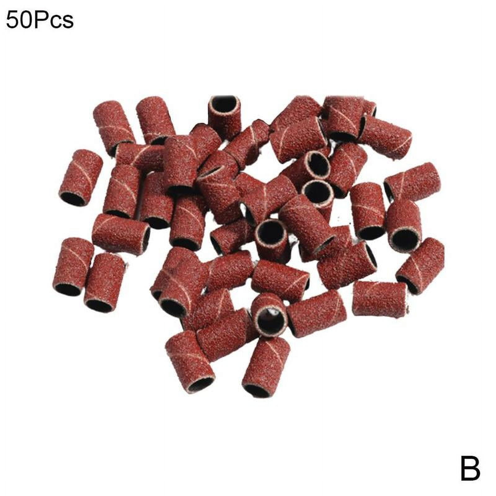 100pcs Sanding Band Drill File Machine Bits Ring For Nail Art