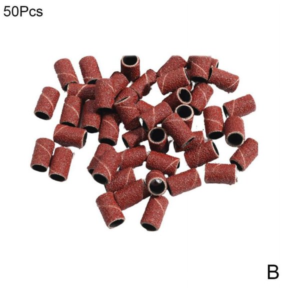 100pcs Sanding Band Drill File Machine Bits Ring For Nail Art
