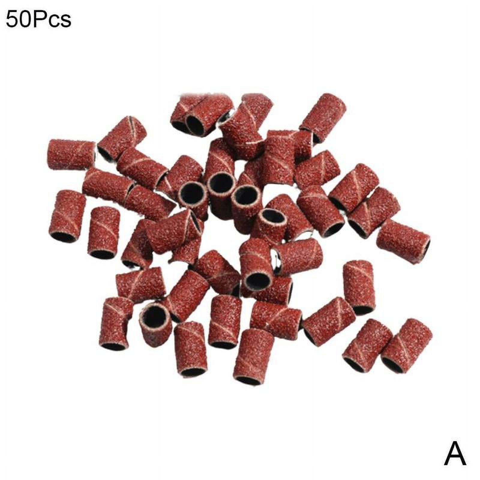 100pcs Sanding Band Drill File Machine Bits Ring For Nail Art