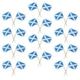 thumbnail image 1 of Scotland Flag Cupcake Toppers Food Picks 100 Pieces Assorted Color Paper Decorations for Cupcake, 1 of 7