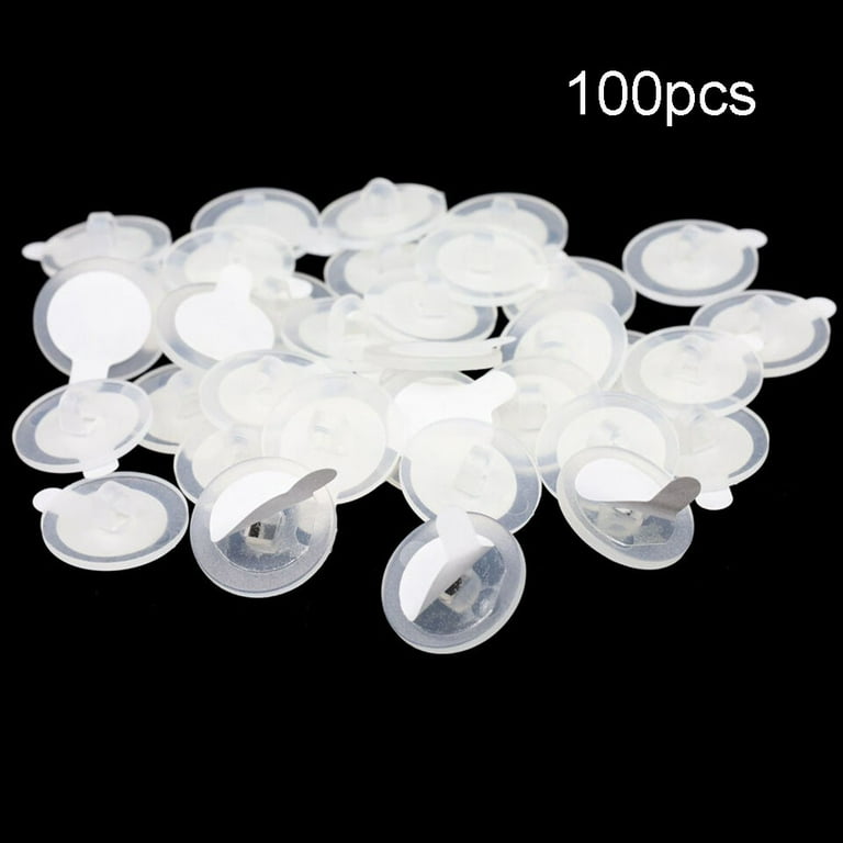 100pcs Self Adhesive Hooks Adhesive buttons with eyelet Ceiling hook for  hanging 