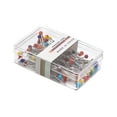 thumbnail image 1 of 100pcs Sewing Pins Needle and Thread Kit for Fabric Quilting DIY Projects Long Straight Pins with Pearlized Head Multicolor Dressmaking, 1 of 3