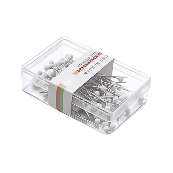 100 Piece Set of Multicolor Sewing Pins for Fabric Stainless Steel Long Needles for DIY Projects