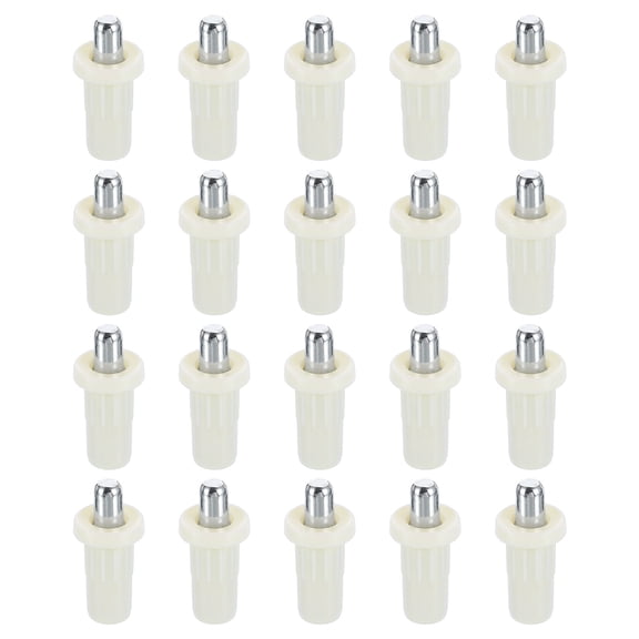 100pcs Shutter Repair Pins, Spring Loaded Plantation Shutter Replacement Repair Pins Metal Plantation Shutter Pins Louvers Staples for Windows, White(1 x 0.41 x 0.28 Inch)