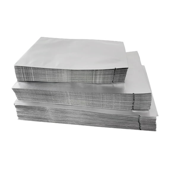 100pcs Silver Mylar Flat Bags Aluminum Foil Packaging Bag Bulk Food Storage Pouch 6x9