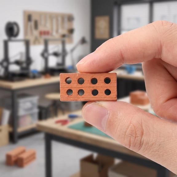 100pcs Simulation Brick Diy Miniature Bricks Mini Bricks For Crafts Miniature Bricks Brick Craft Fake Bricks Tiny Bricks Miniature Model Pieces