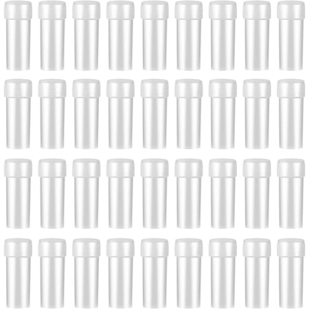 100pcs Small Plastic Bottles, 5ml Empty Pill Bottles Clear Vials with Caps Small Sample Lab Plastic Test Tubes for Travel Storage Portable Lab Supplies