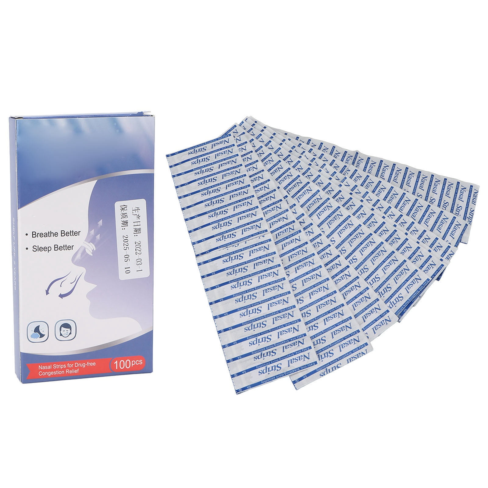 100pcs Snore Prevetion Nasal Strip Professional Nasal Congestion Relief