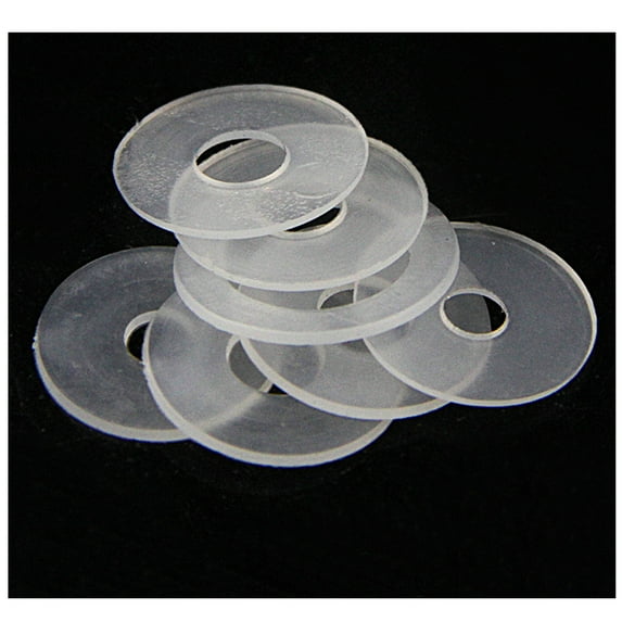 100pcs Soft Nylon Gasket M6x17.5mmx1mm For Fasteners Locking Devices Fixed Mechanical.