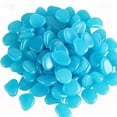 thumbnail image 1 of 100pcs Solar Glow Rocks Outdoor Decor Luminous Cobblestones Glow in the Dark Garden Stones for Garden Pond Path Lawn, 1 of 6