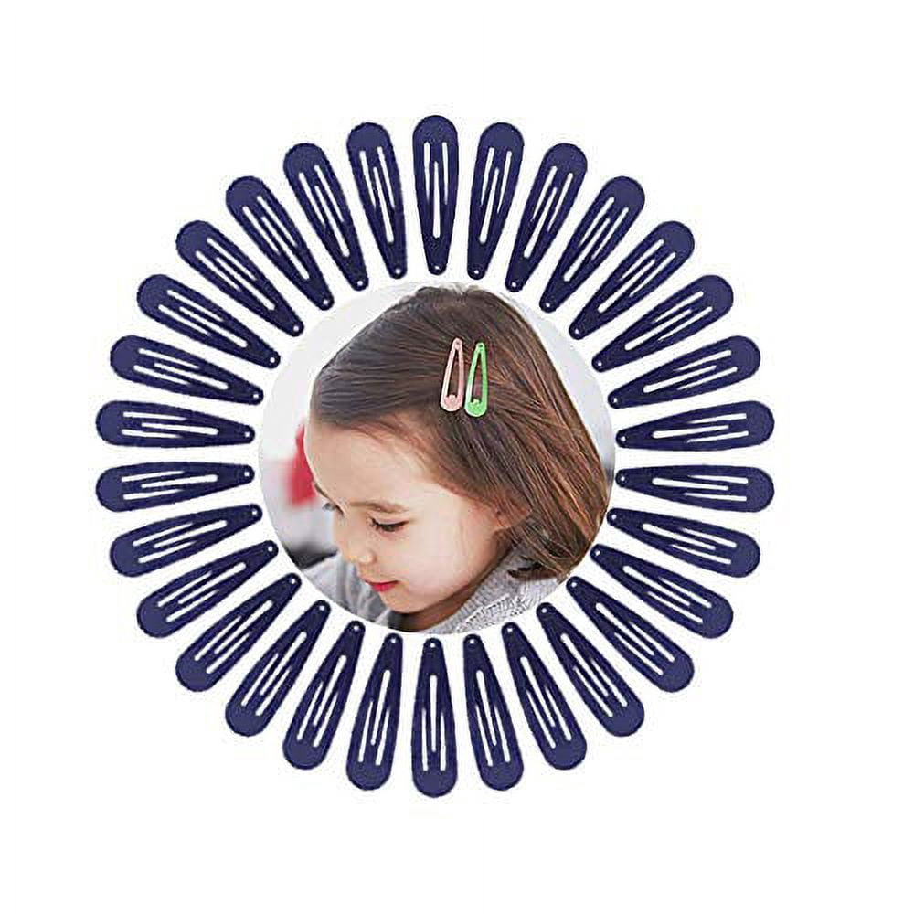 Women's & Girls' Snap Hair Clips - 5cm Metal Hairpins, 90s Style, Multi-Colored, Eco-Friendly