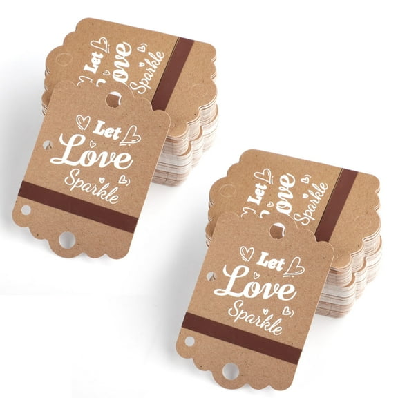 100pcs Sparkler Tags for Wedding, Send Off Exit Tags for Wedding [Sparkler Not Included]