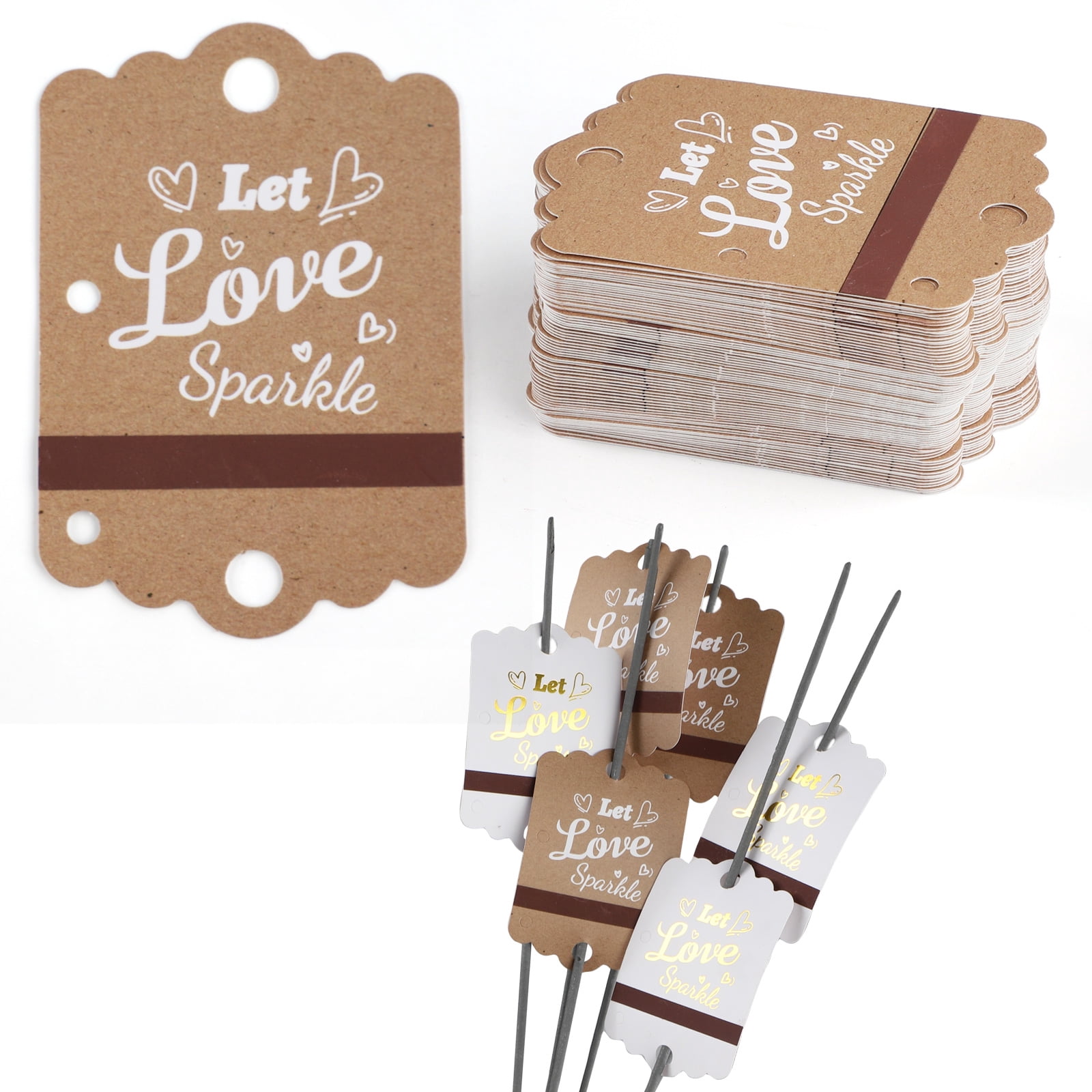 100pcs Sparkler Tags for Wedding [Sparkler Not Included] Send Off Exit ...