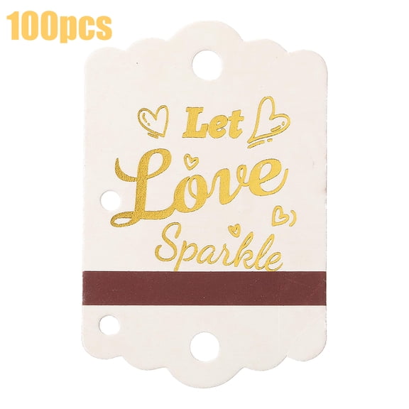 100pcs Sparkler Tags for Wedding [Sparkler Not Included] Send Off Exit Tags,White