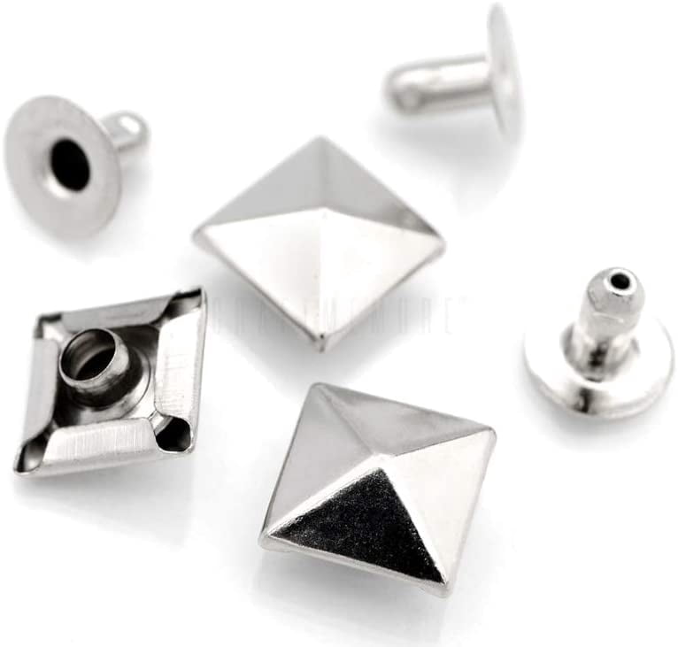 CRAFTME STUDIO 10 mm Spike Rivet Pyramid Rapid Rivet Studs for ...