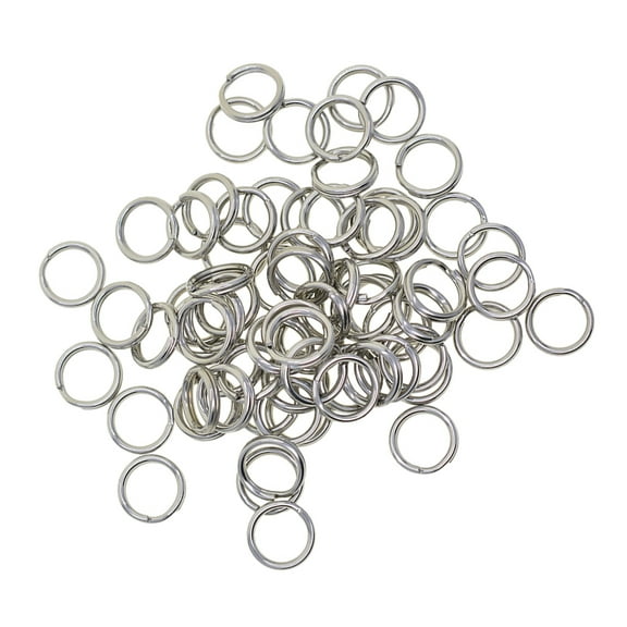 100pcs Stainle Key s Split Hoop Metal Loop Acceories 12mm