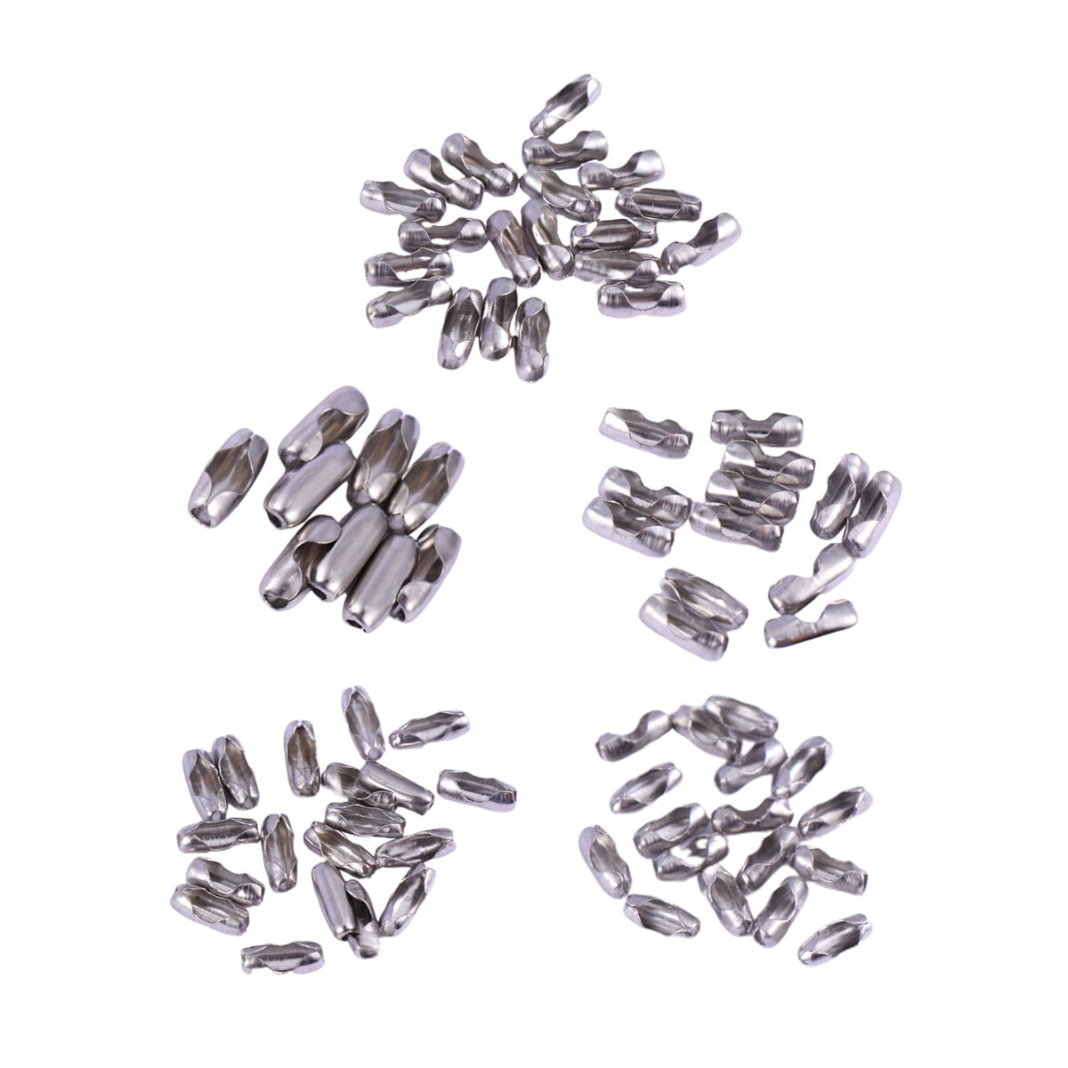 100pcs Stainless Steel Bead Chain Connector Ball Chain Connector Clasps