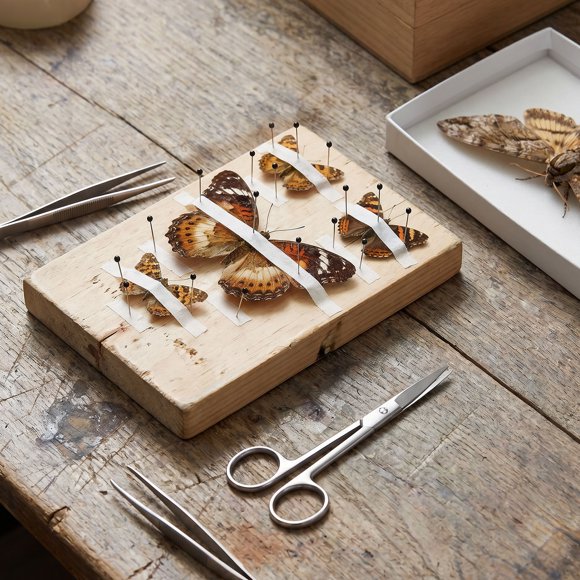100pcs Stainless Steel Specimen Entomology Pin for Butterfly Collection School Entomology Display Butterfly Collector
