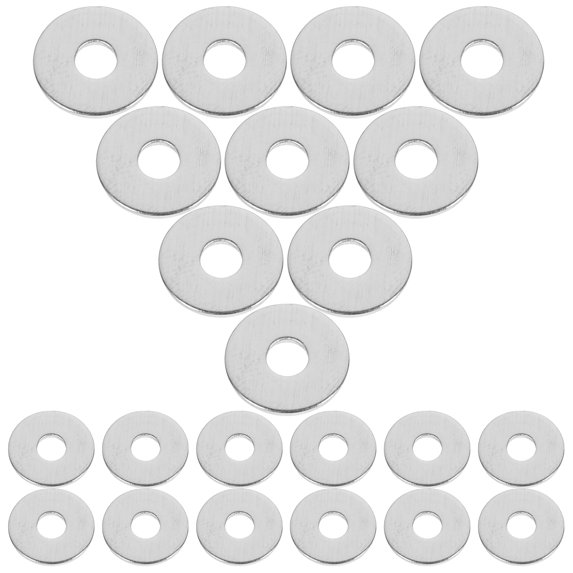 NIAIZEK 100Pcs Stainless Steel Flat Washers with Precise Dimensions for Secure Component Fastening