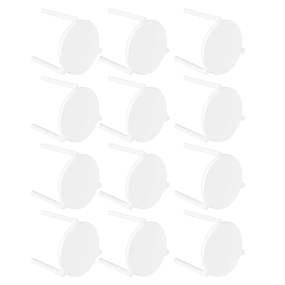 ULTNICE Stackable Pizza Stand White Plastic 100Set Prevent Crushing 1.8x1.5in